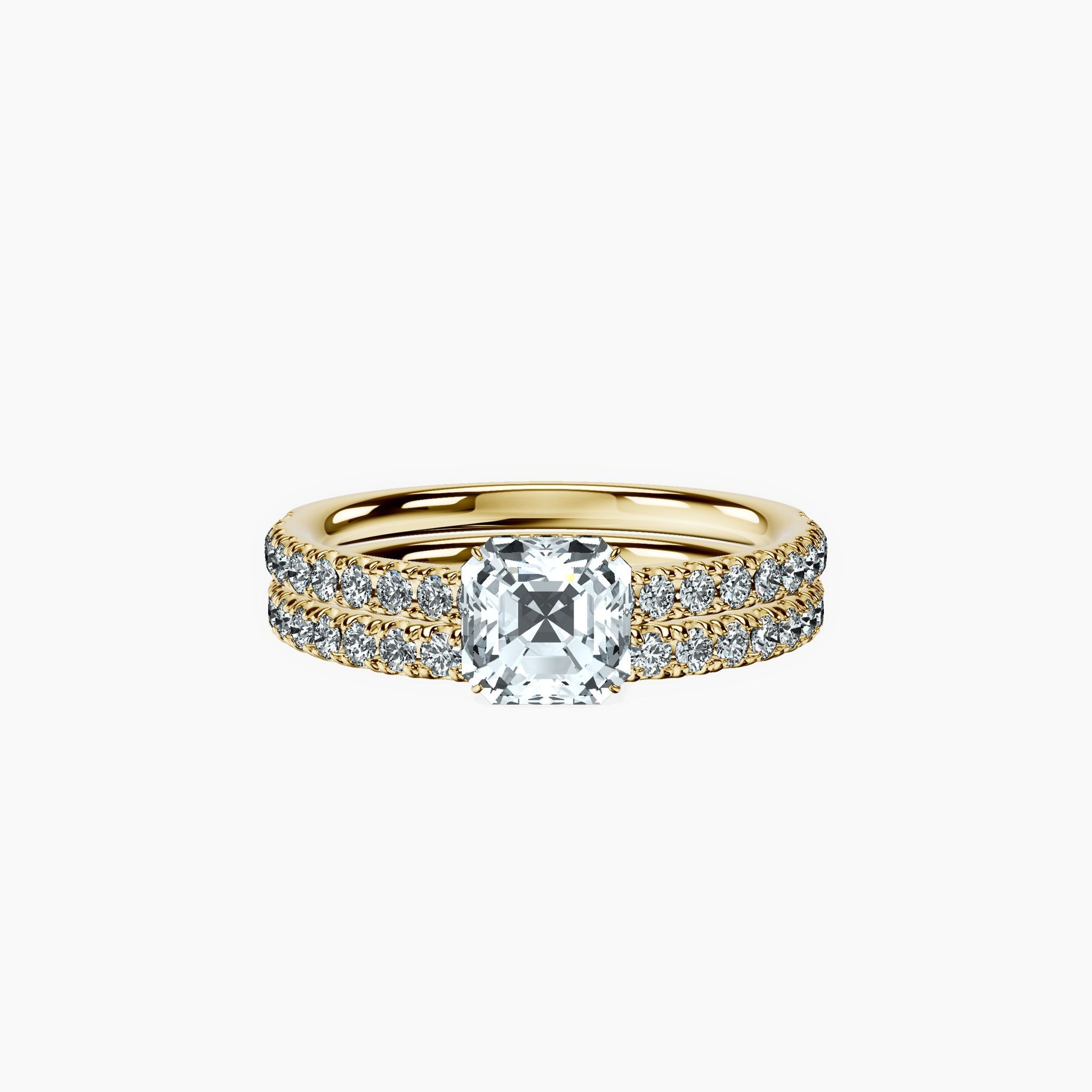 Secret Halo Asscher Ring