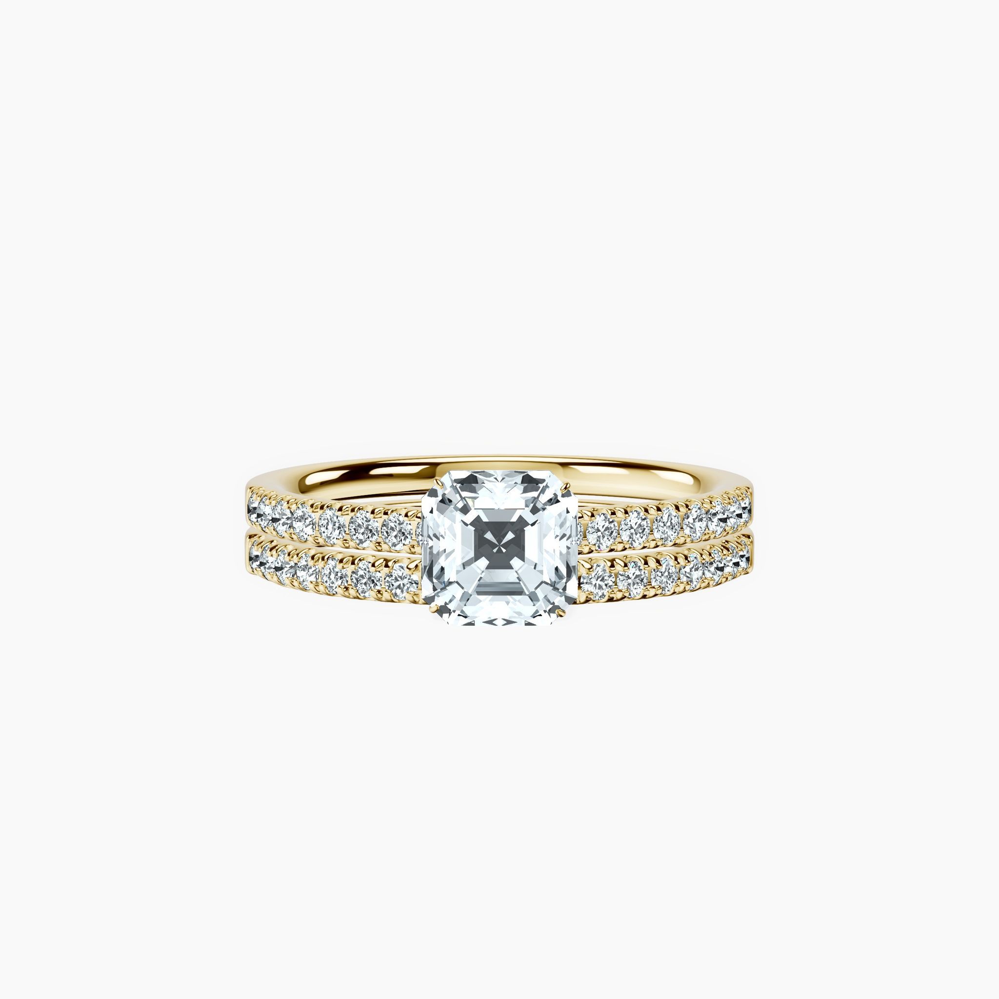 Veiled Halo Asscher Ring
