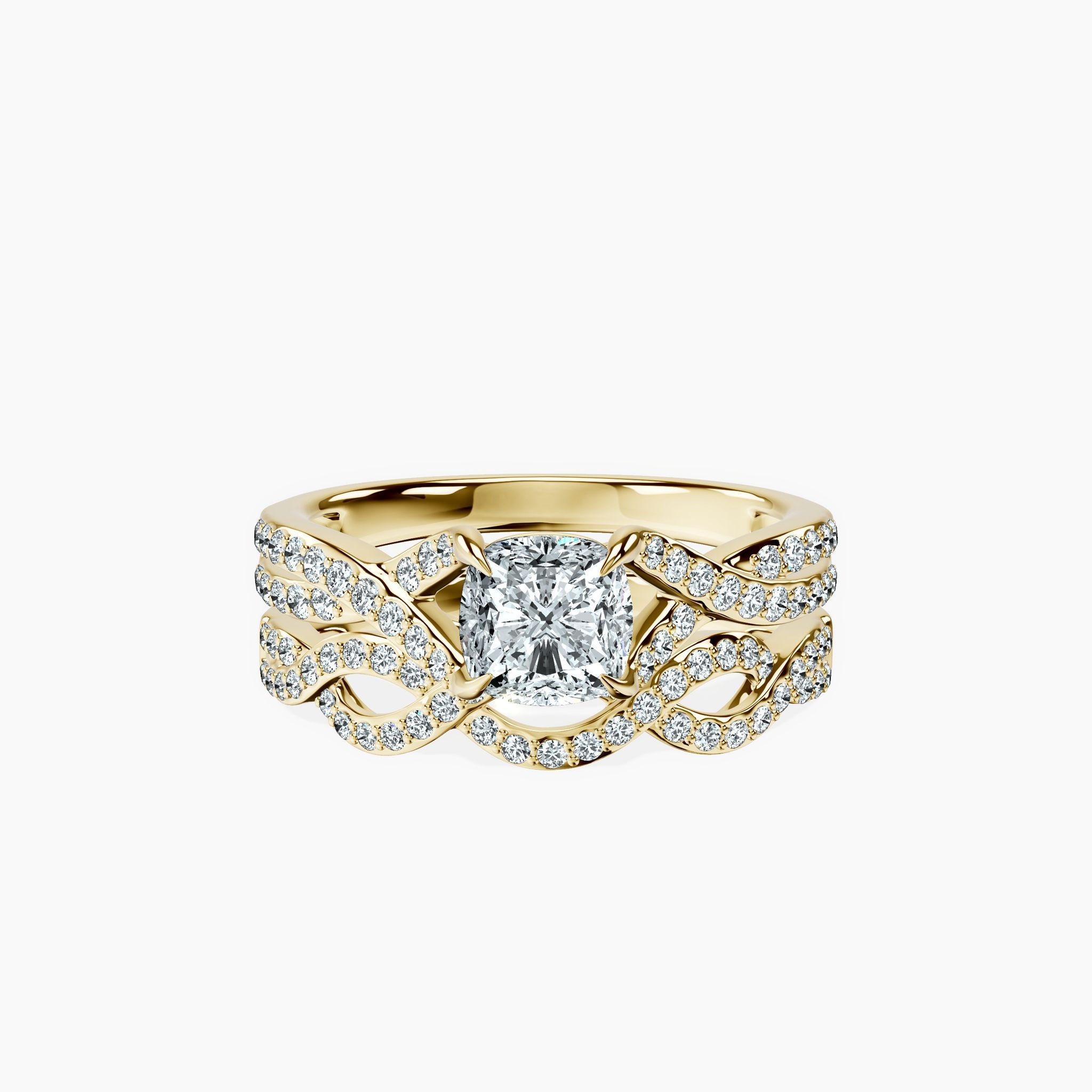 Twisted Cushion Ring