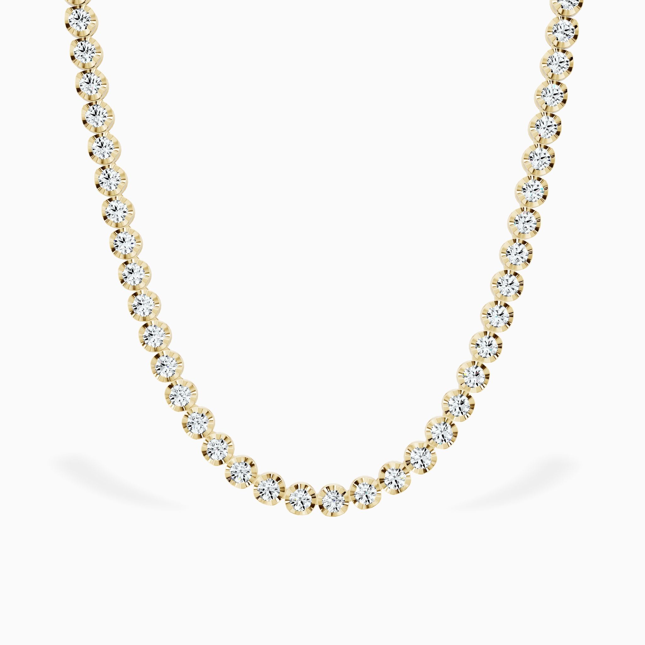 Graduating Tiger Prong Tennis Necklace