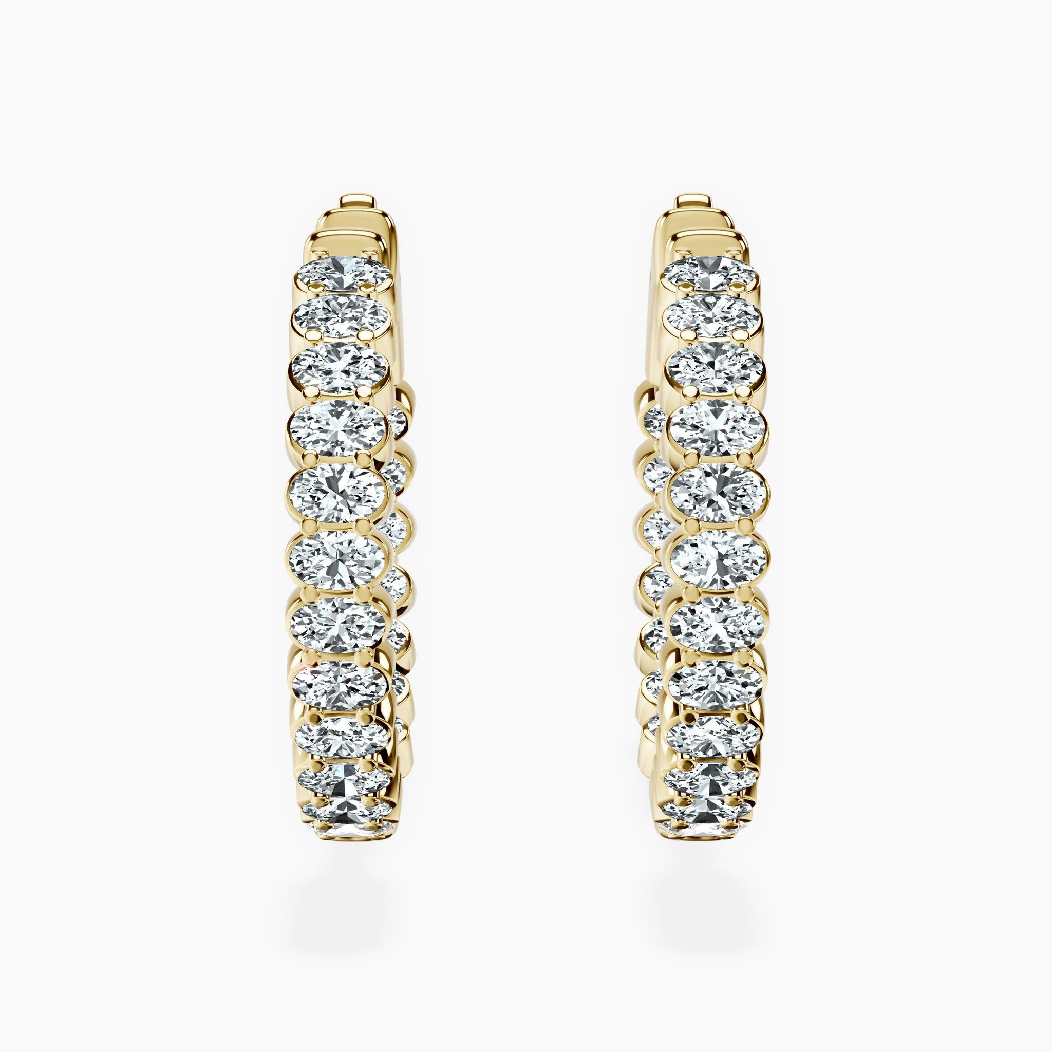 Inside Out Oval Hoops
