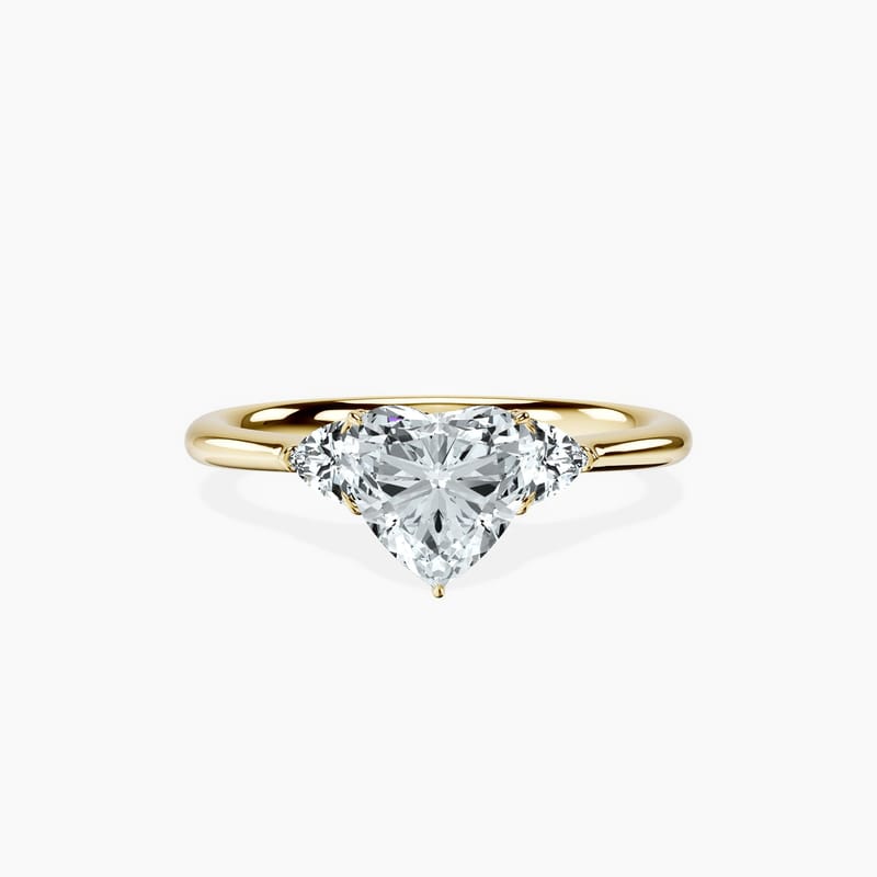 Trillion Trinity Heart Ring