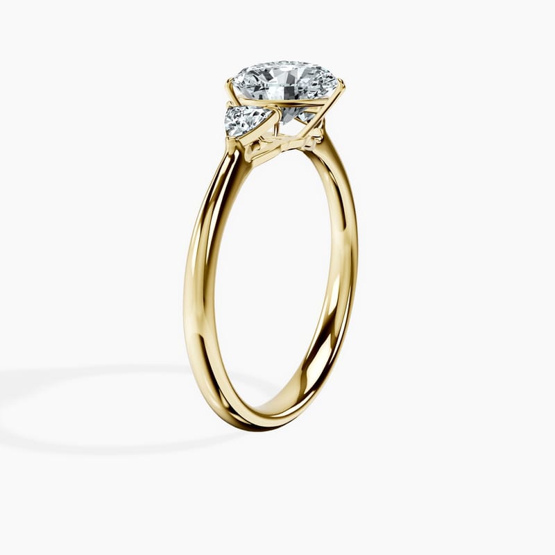 Trillion Trinity Heart Ring