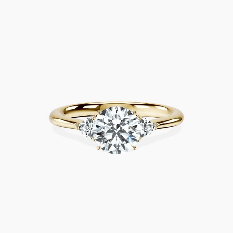 Trillion Trinity Round Ring