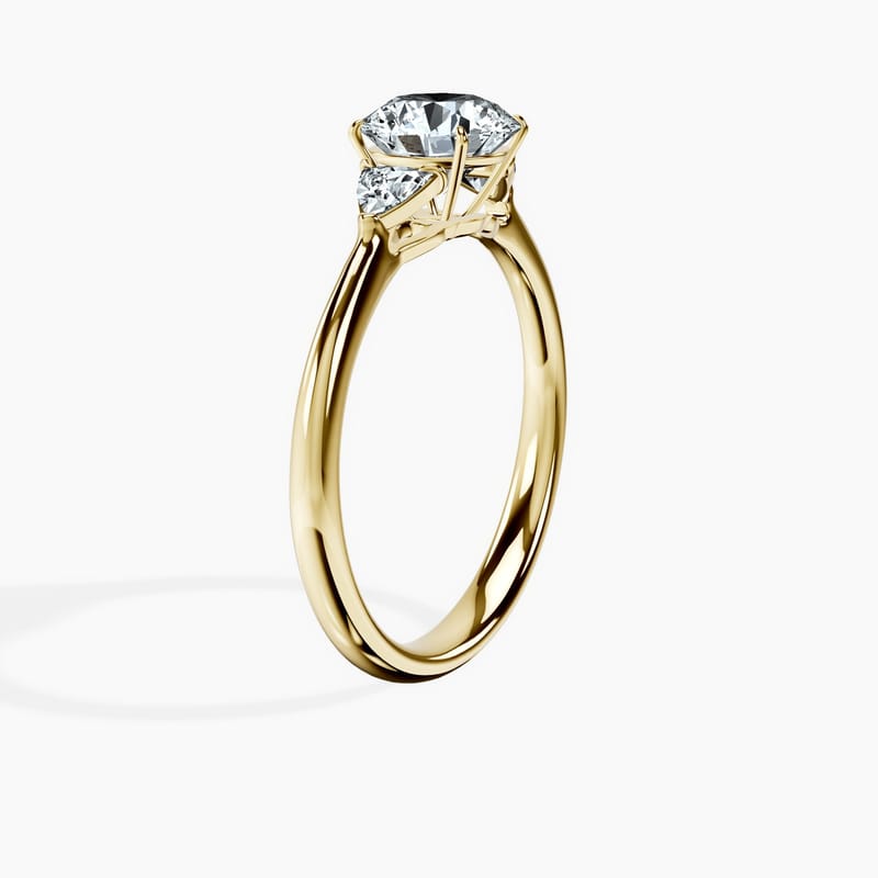 Trillion Trinity Round Ring