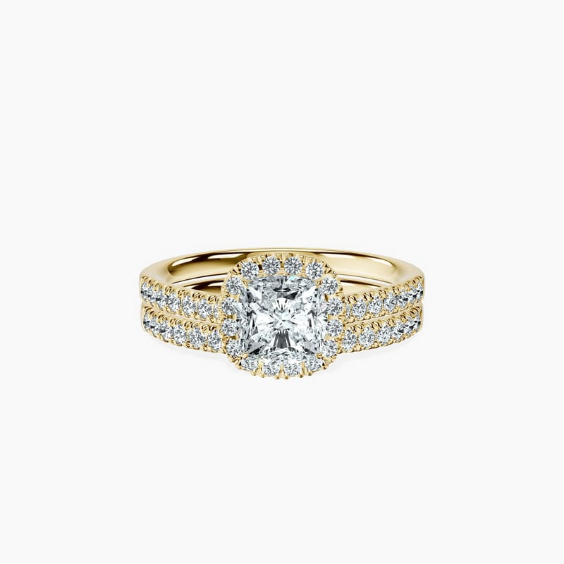 Timeless Halo Cushion Ring