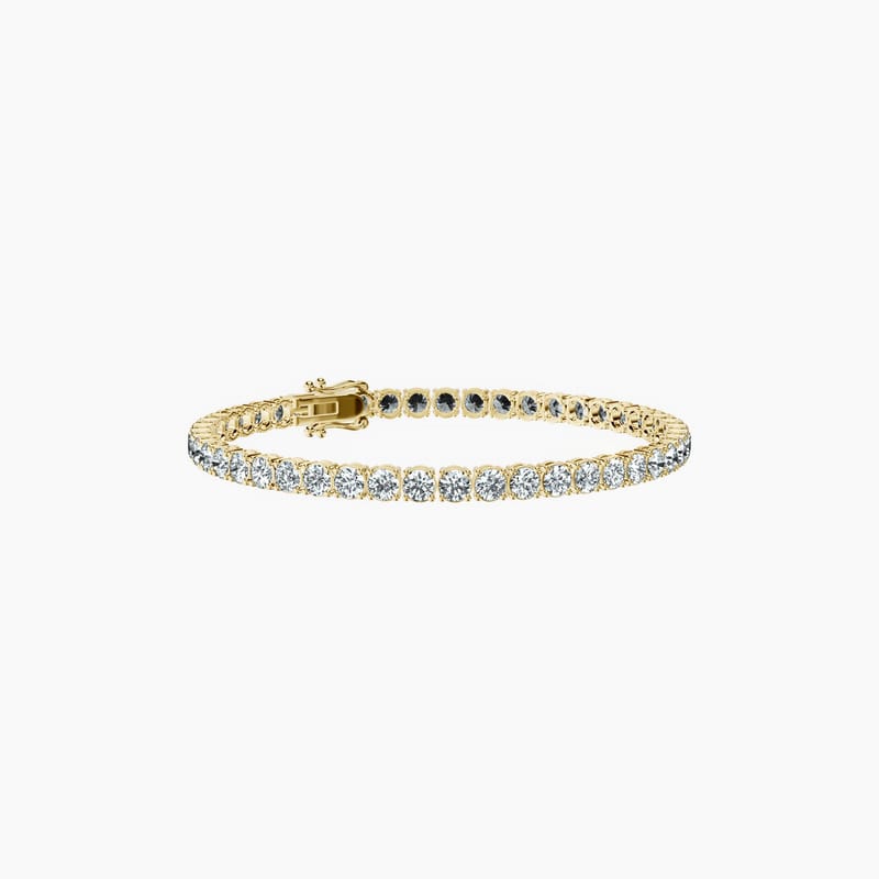 4 Prong Round Tennis Bracelet