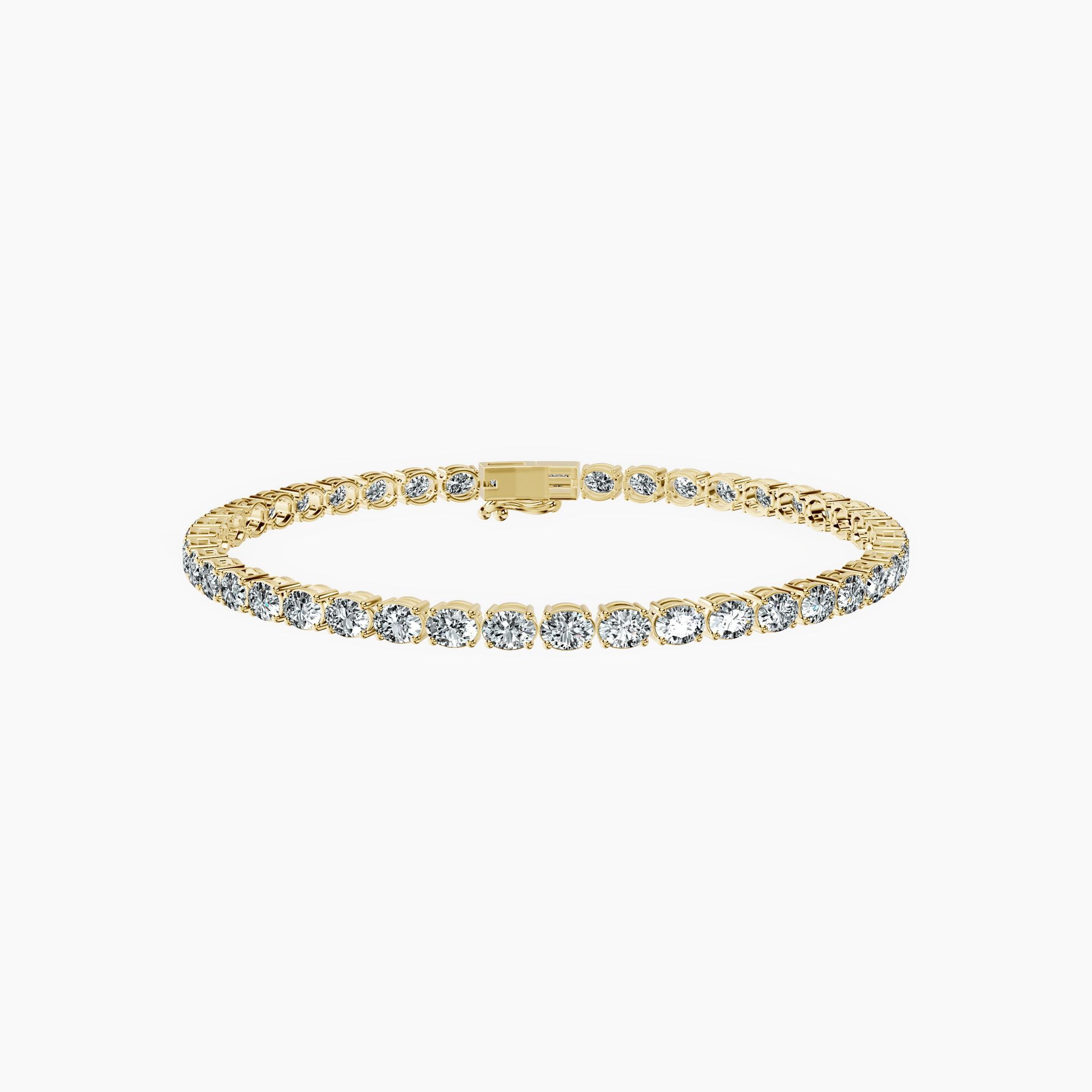 4 Prong Oval Tennis Bracelet