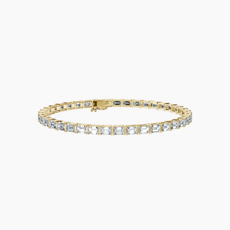 4 Prong Emerald Tennis Bracelet