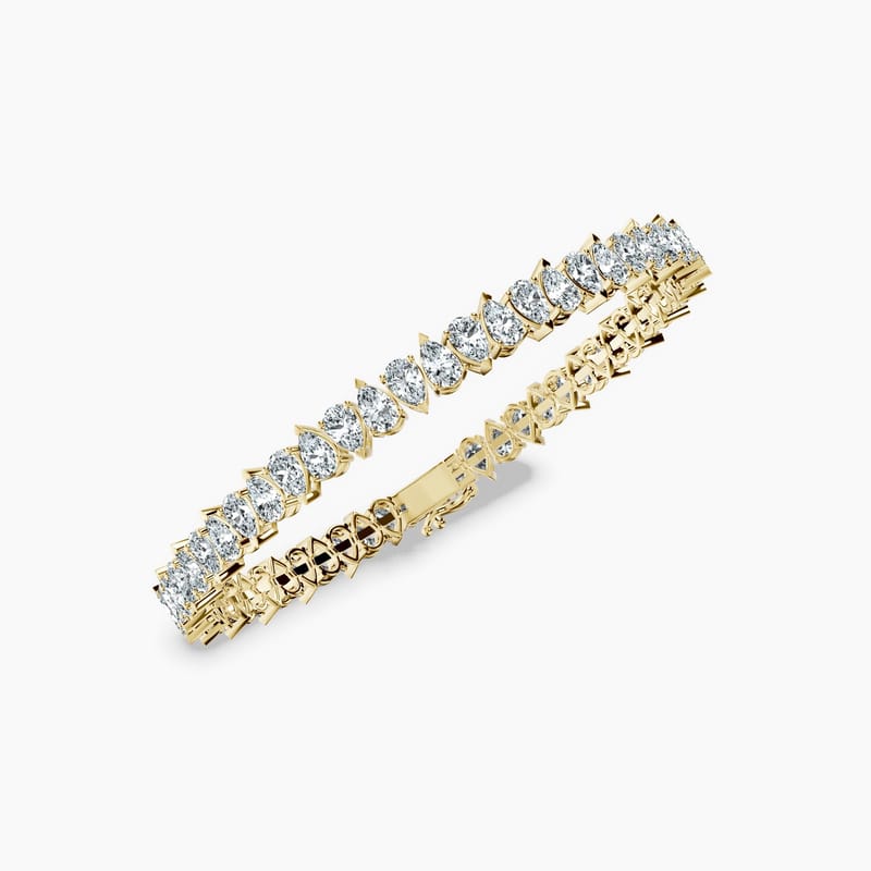 4 Prong Pear Tennis Bracelet