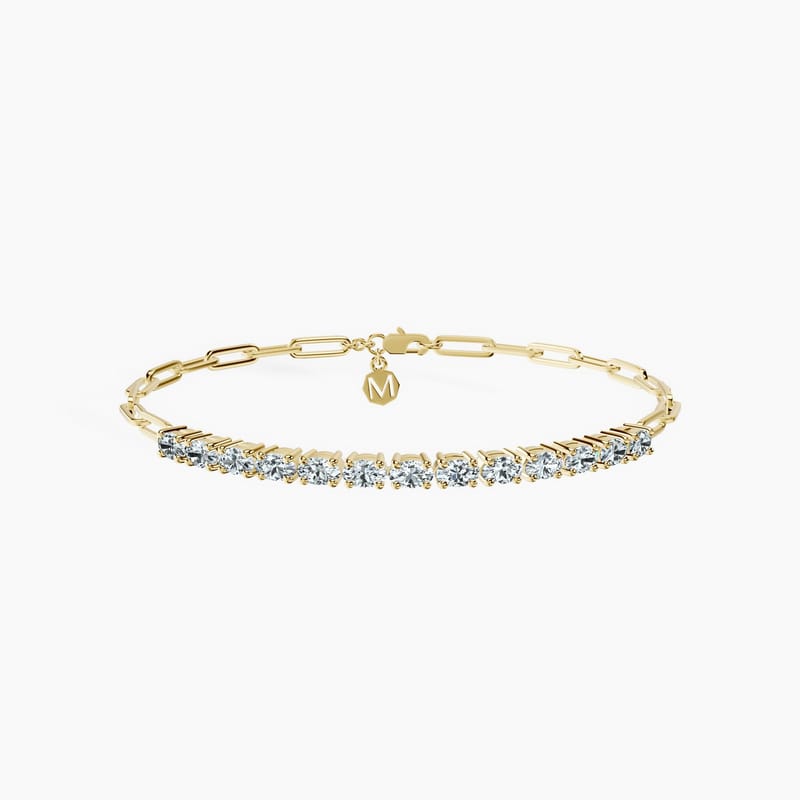 Oval Semi Tennis Bracelet