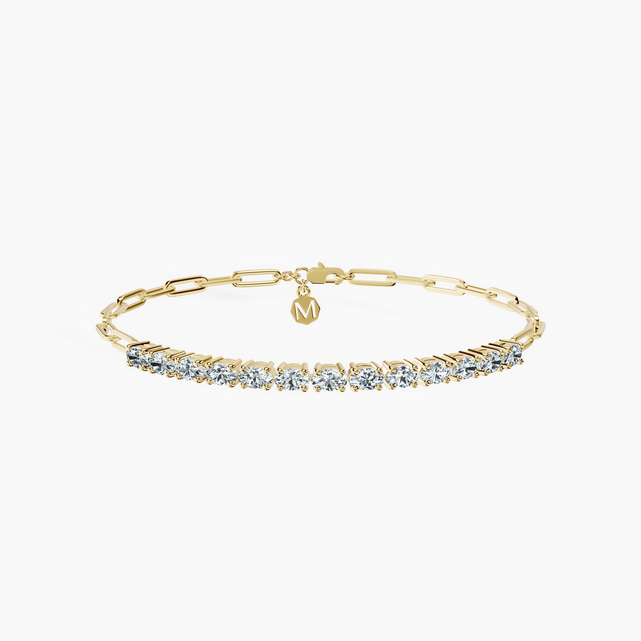 Oval Semi Tennis Bracelet