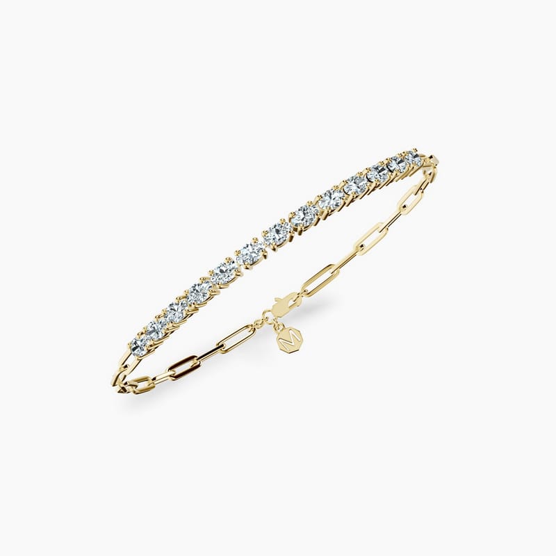Oval Semi Tennis Bracelet