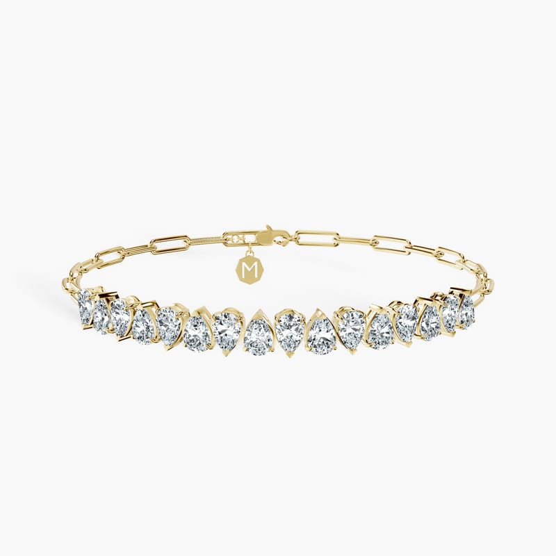 Pear Semi Tennis Bracelet