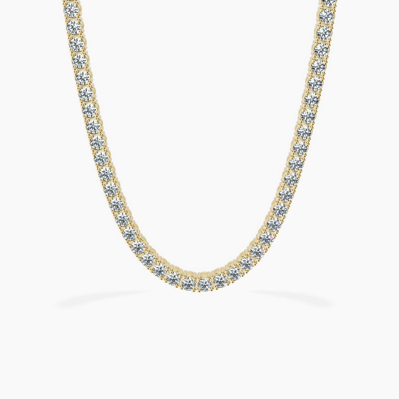 Cascade Round Tennis Necklace
