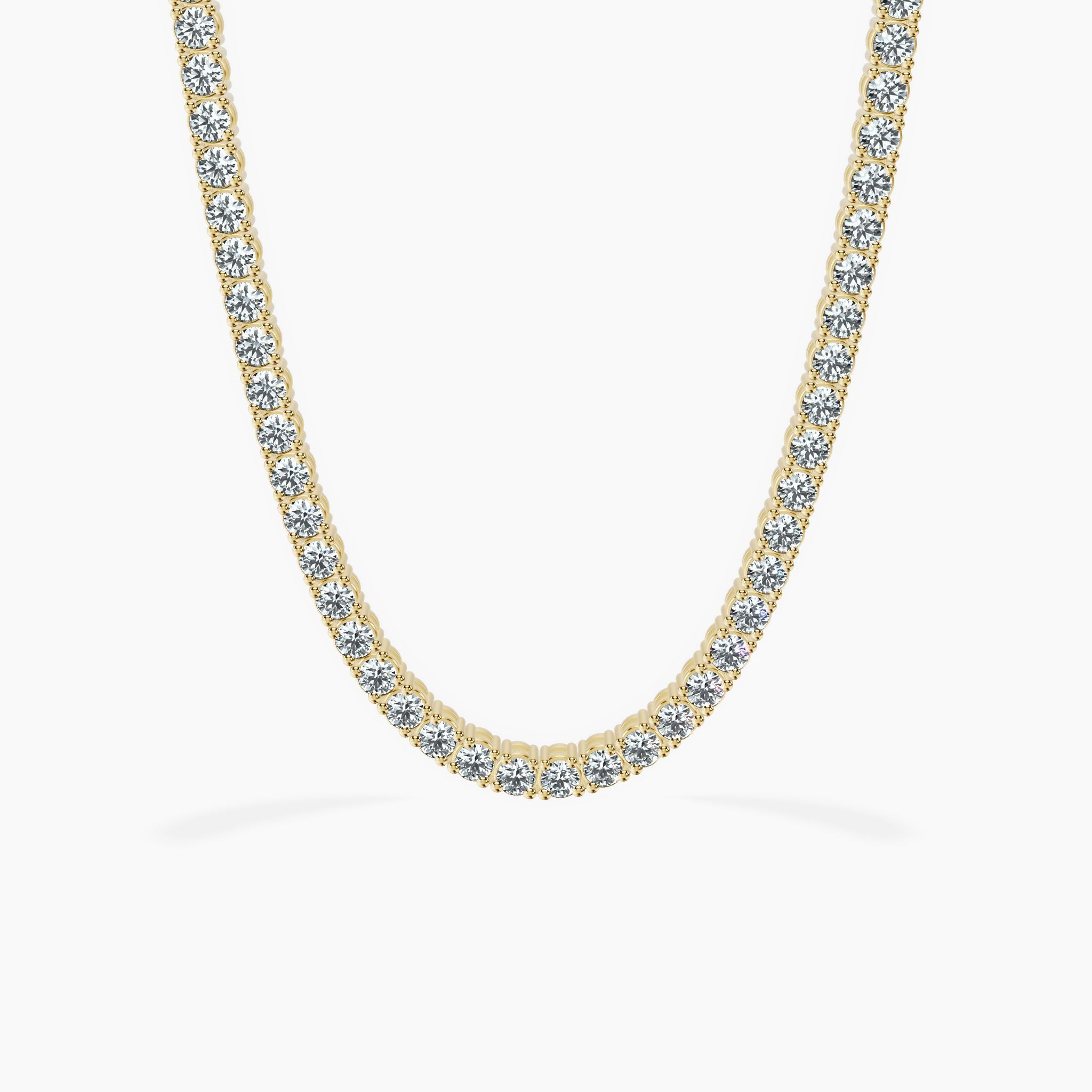 Cascade Round Tennis Necklace