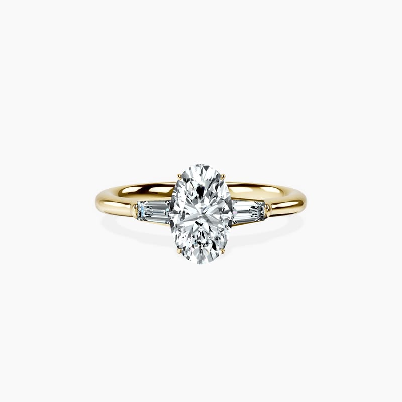 Tapered Trinity Oval Ring