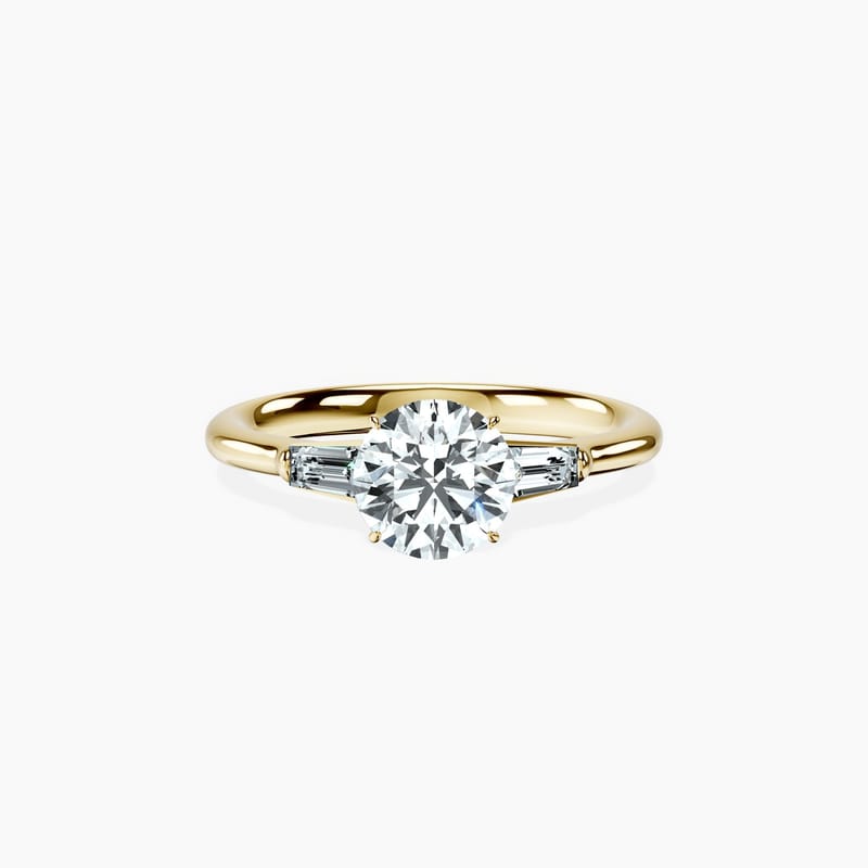 Tapered Trinity Round Ring