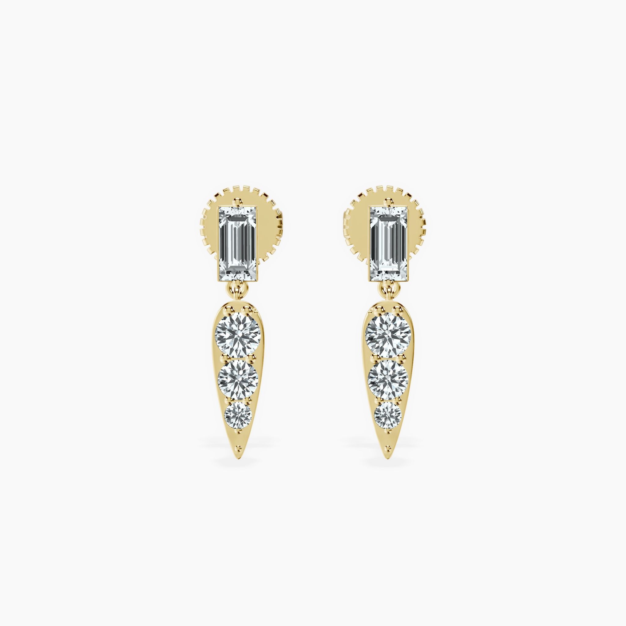 Dagger Drop Studs