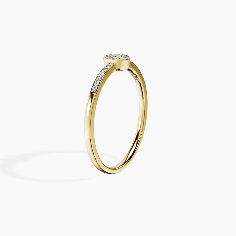 Horseshoe Pave Ring