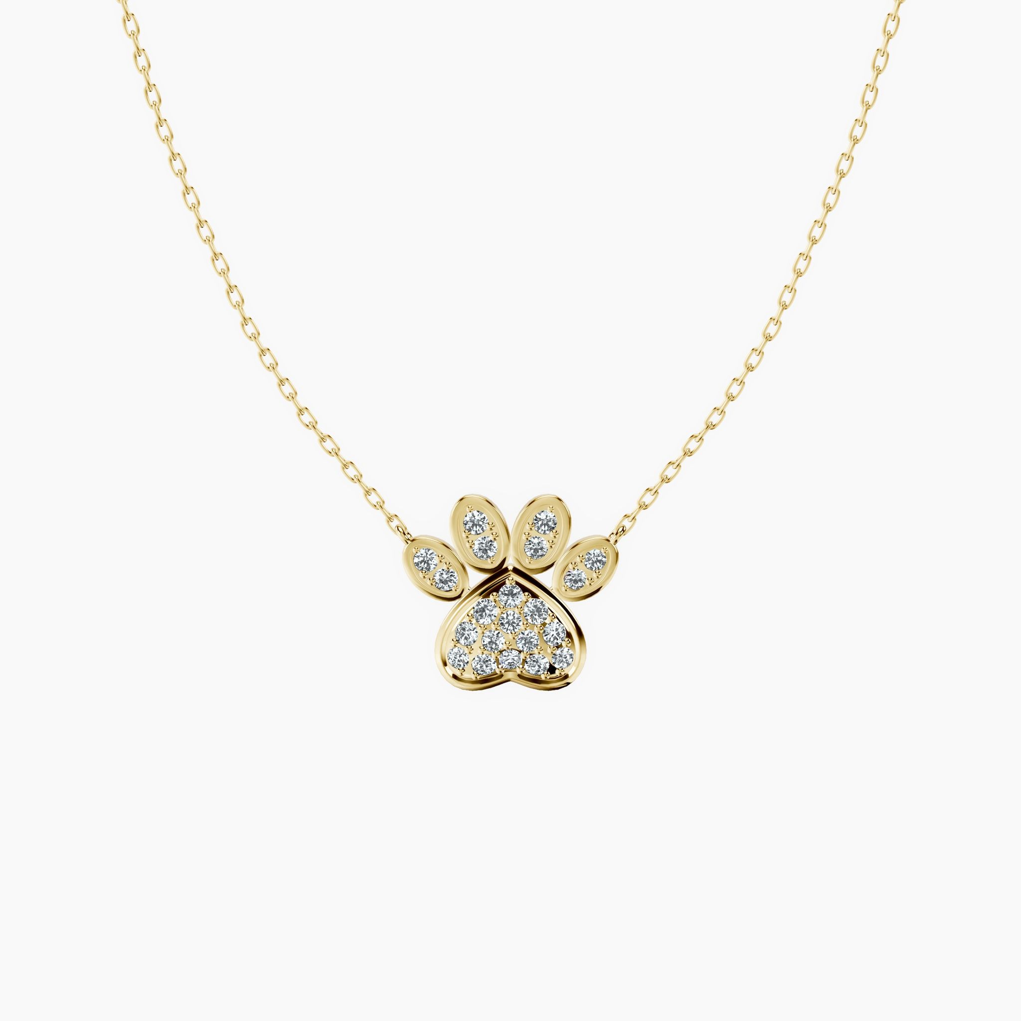 Paw Print Neckalce