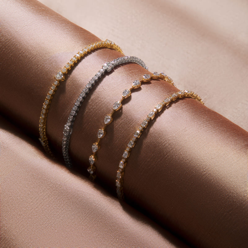 5 Station Oval Tennis Bracelet