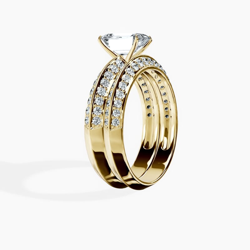 Knife Edge Emerald Ring