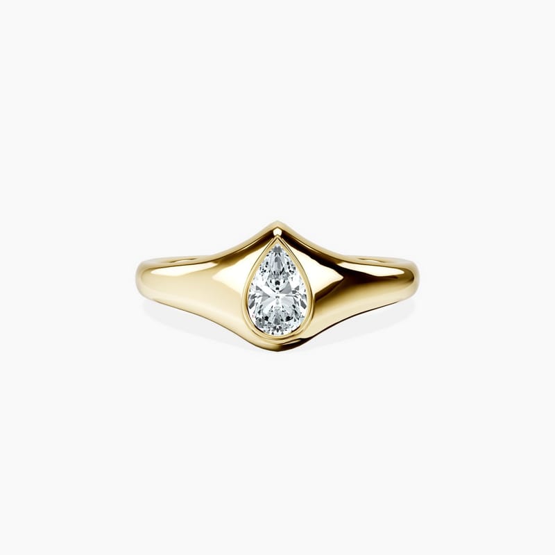 Pear Signet Ring