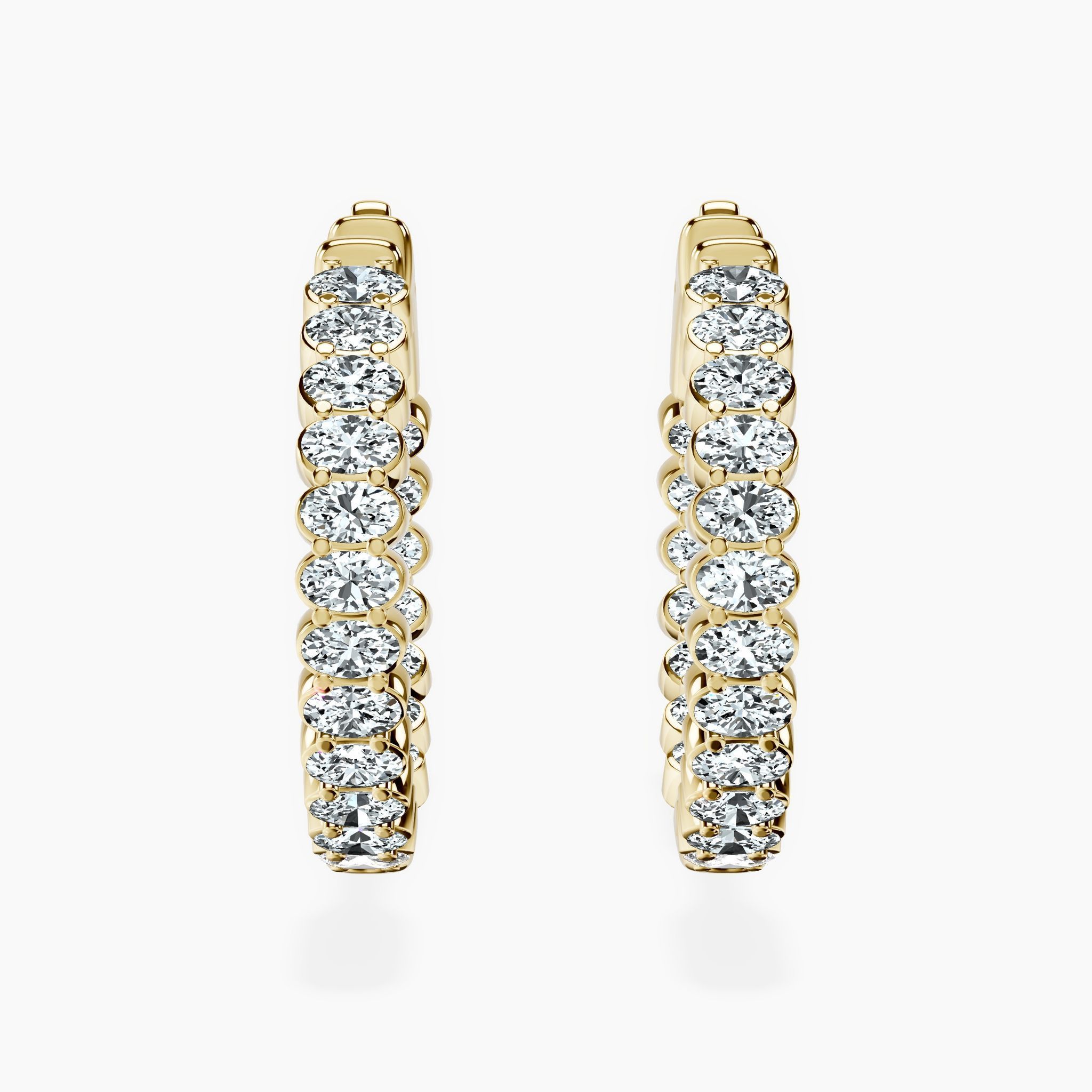 Inside Out Oval Hoops