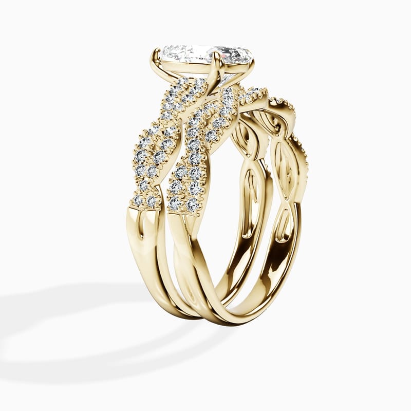 Infinity Pear Ring
