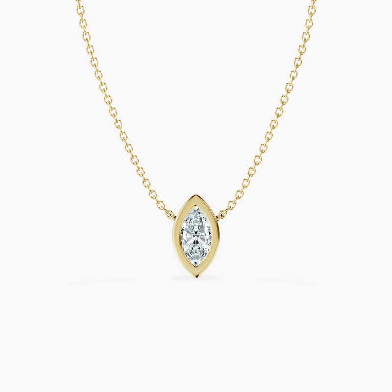 Bezel Marquise Pendant