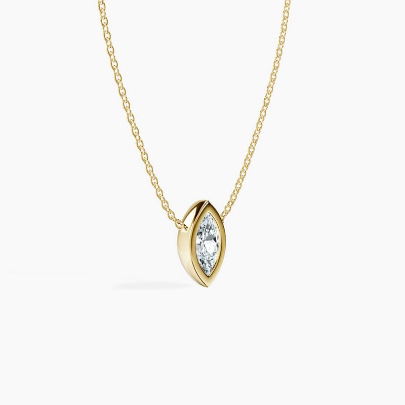 Bezel Marquise Pendant