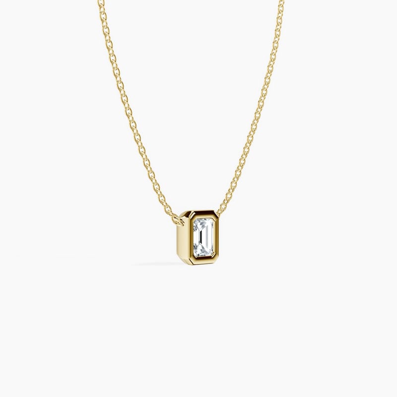 Bezel Emerald Pendant