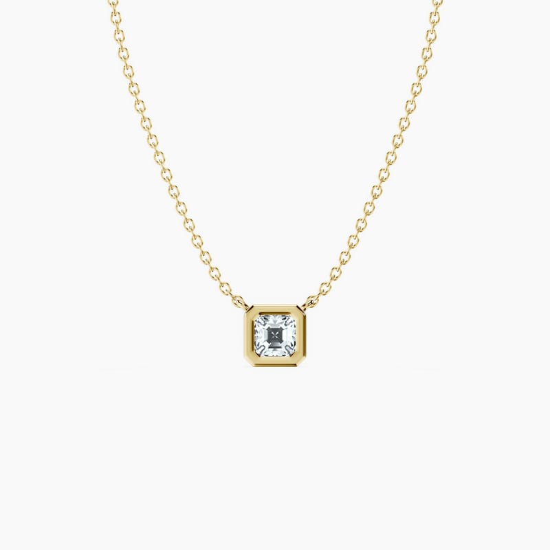 Bezel Asscher Pendant