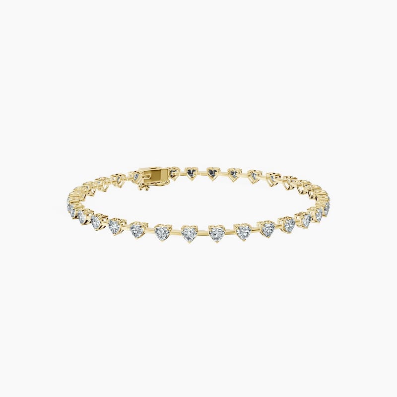 Heart Link Tennis Bracelet