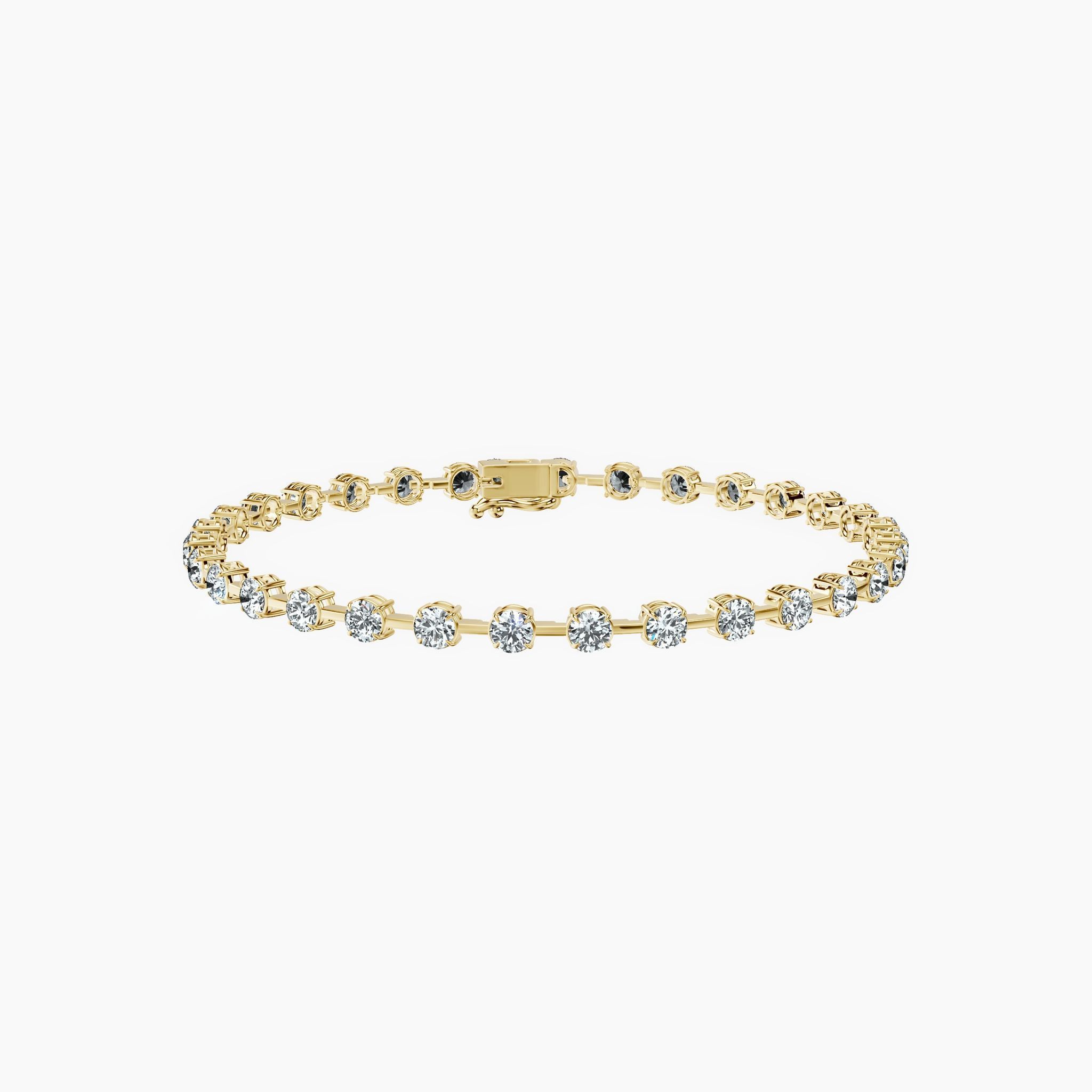 Round Link Tennis Bracelet