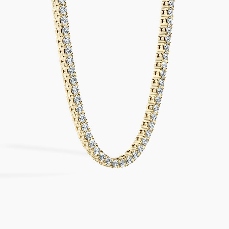 Cascade Round Tennis Necklace