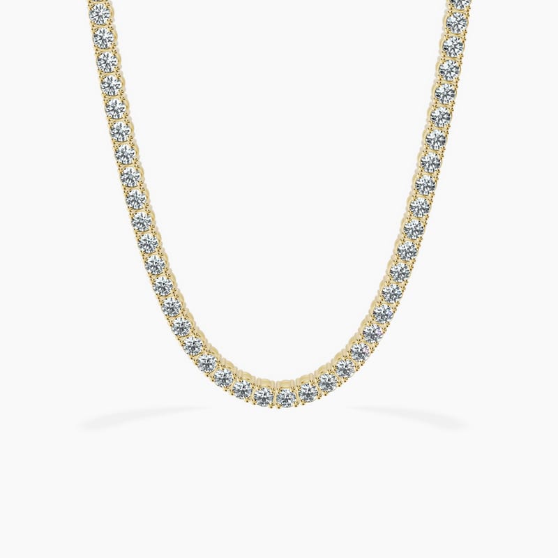 Cascade Round Tennis Necklace