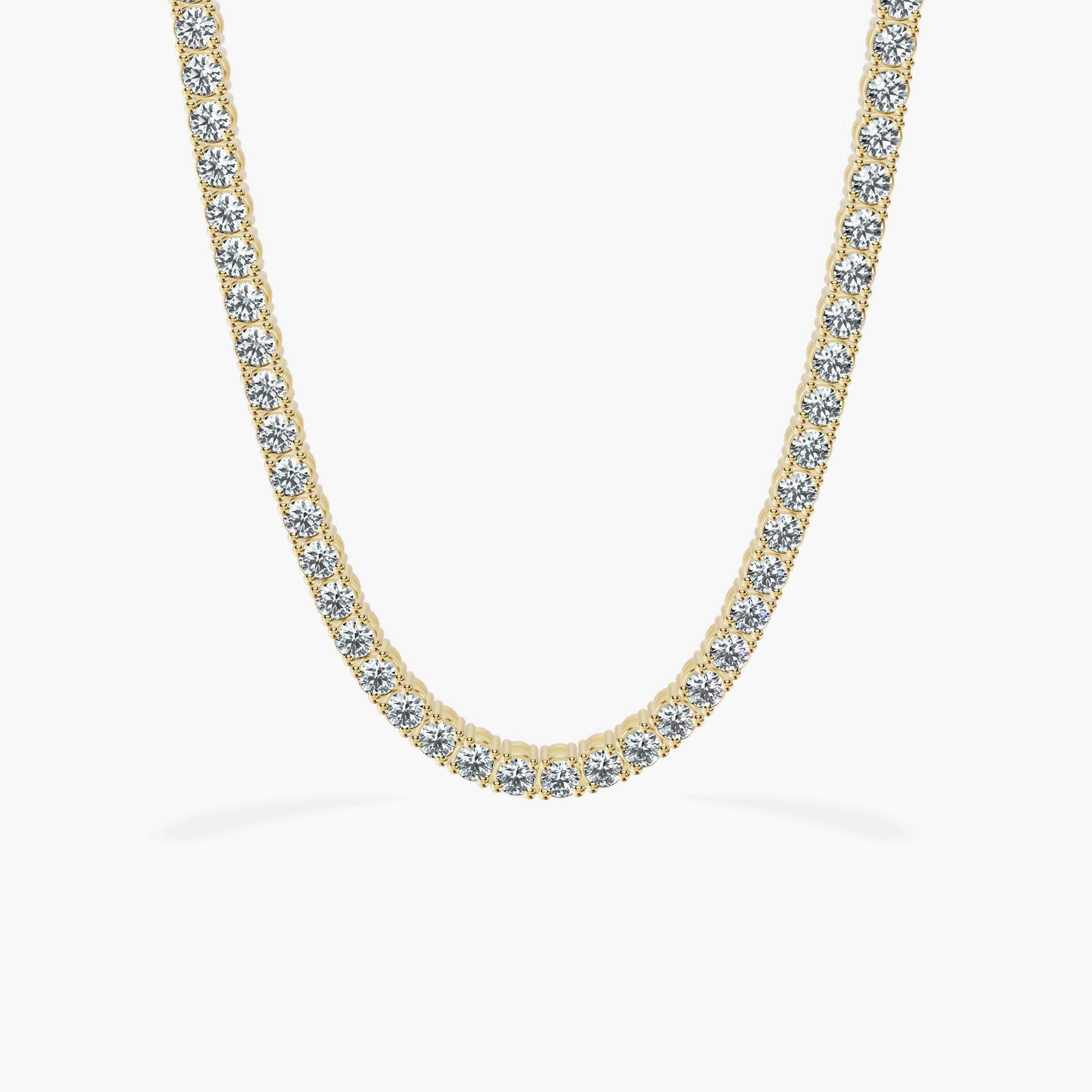Cascade Round Tennis Necklace