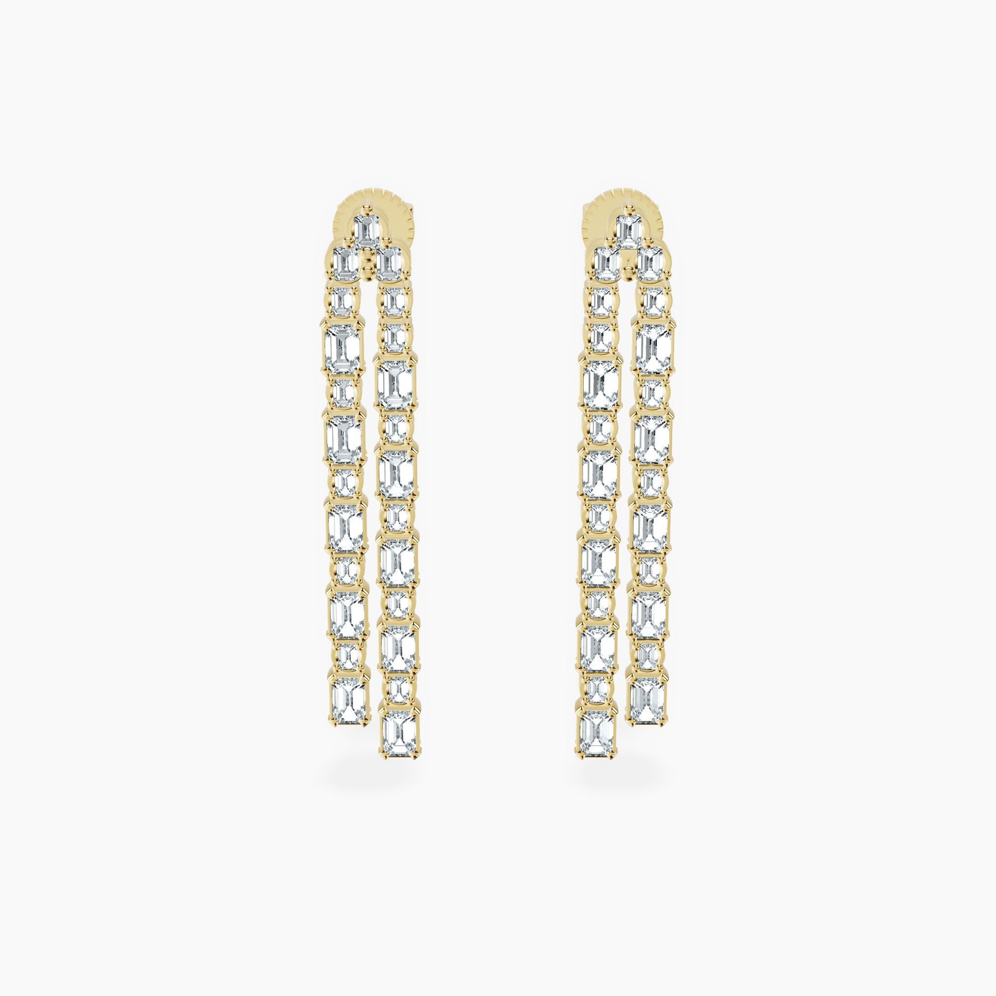 2 Row Waterfall Drop Earrings
