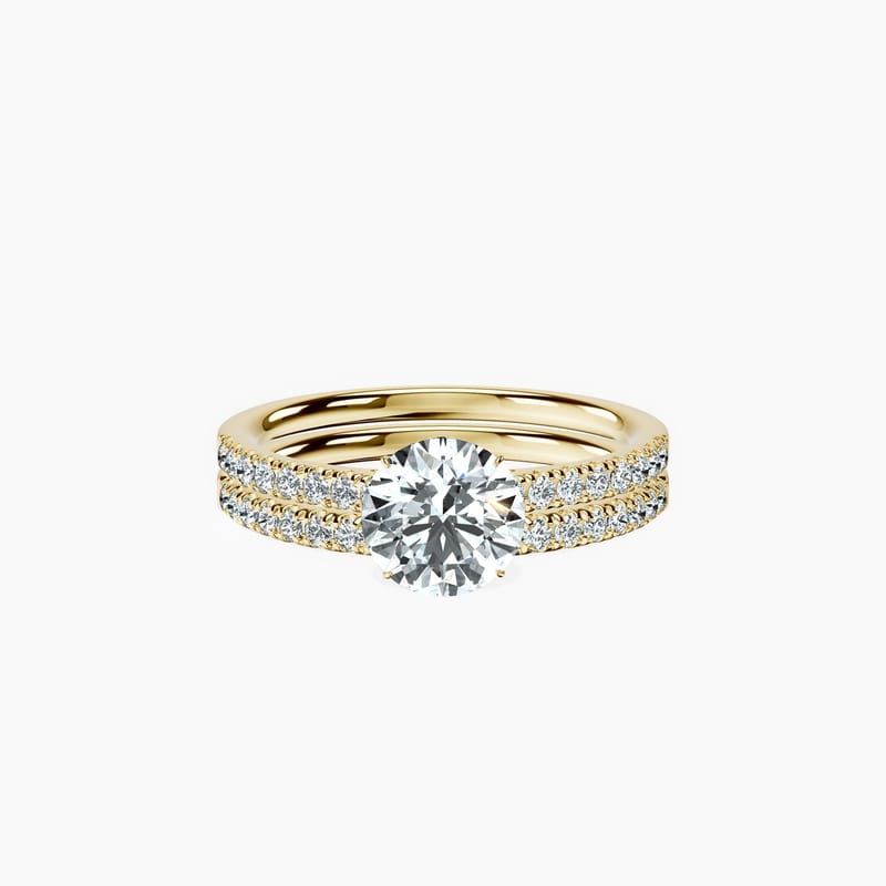 Veiled Halo Round Ring
