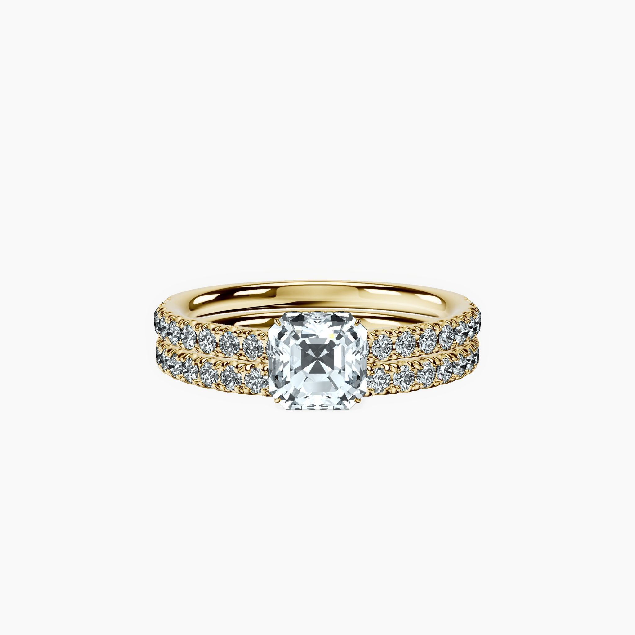Secret Halo Asscher Ring