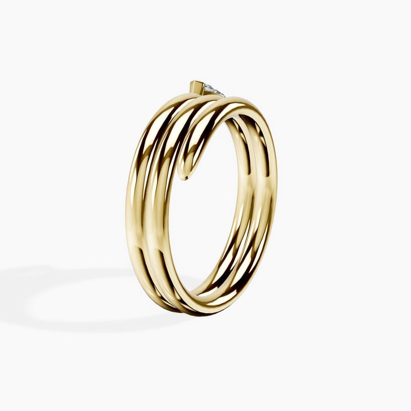 Marquise Coil Ring