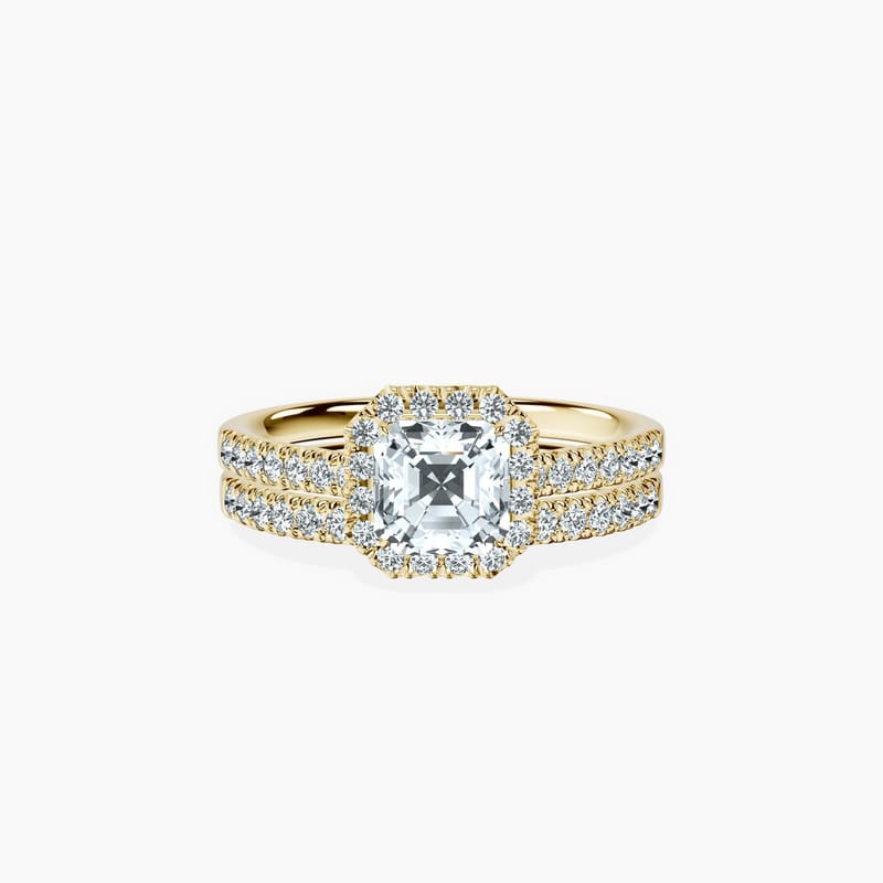Timeless Halo Asscher Ring
