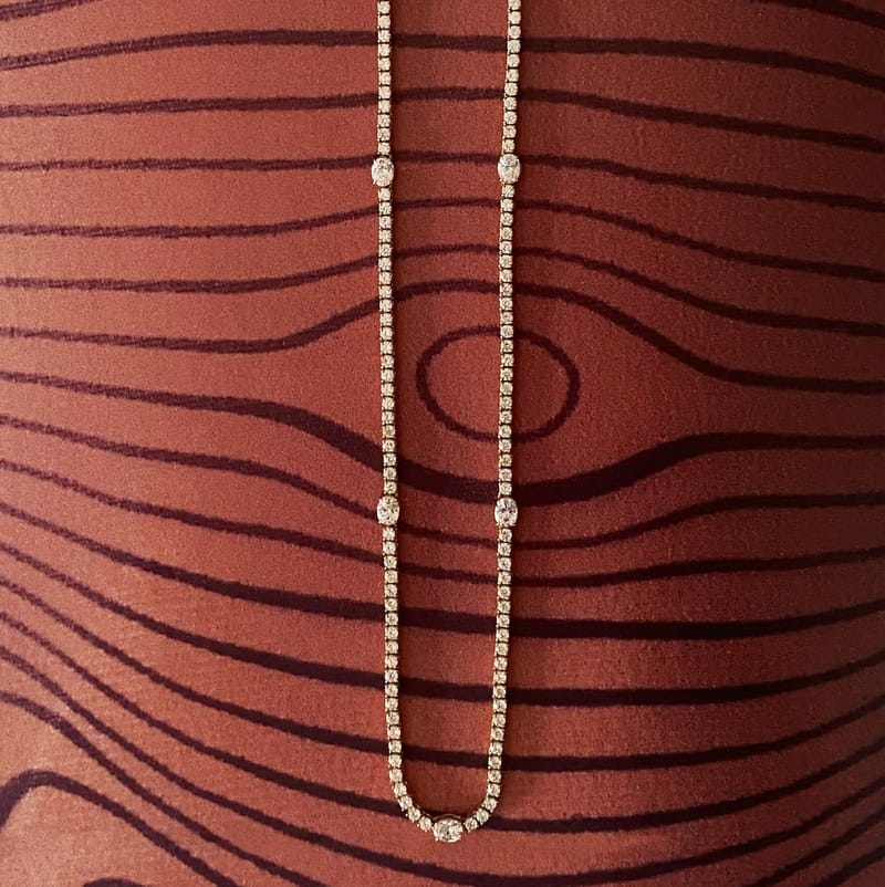 5 Station Oval Tennis Bracelet