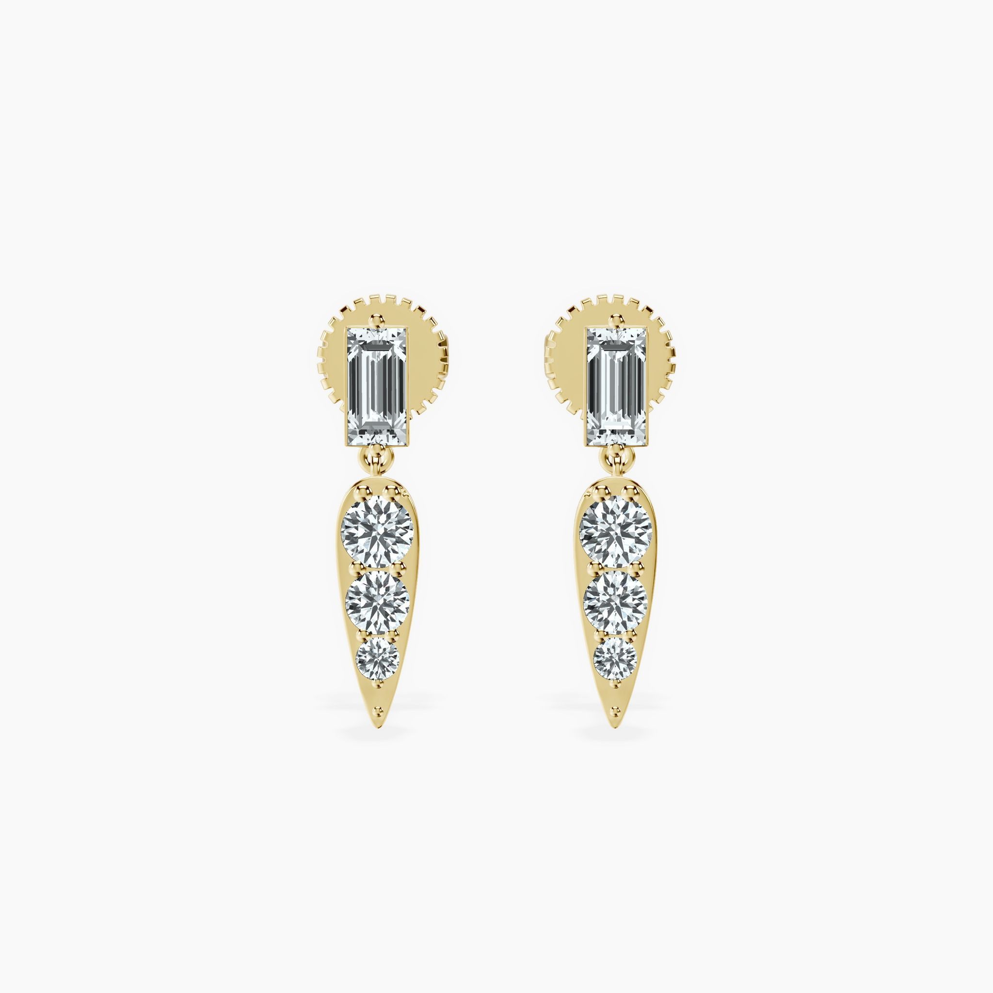 Dagger Drop Studs