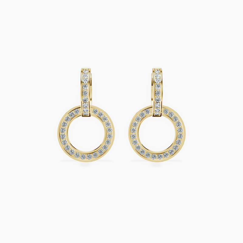 Halo Charm Hoops