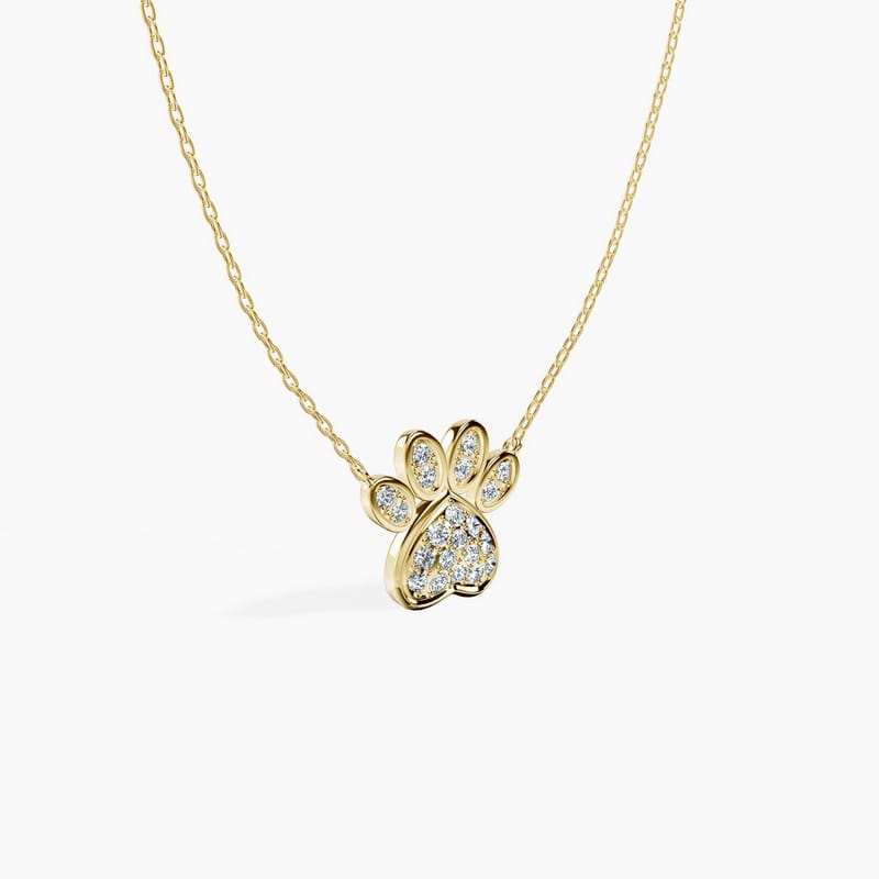 Paw Print Neckalce