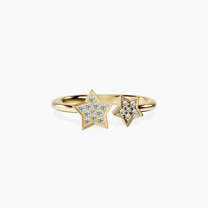 Twin Stars Ring