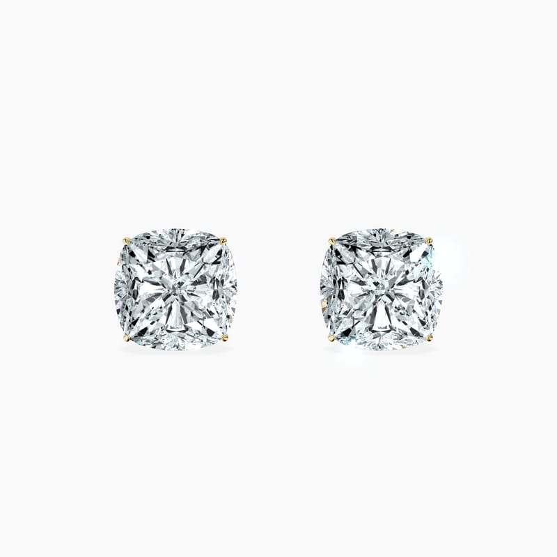 4 Prong Cushion Studs